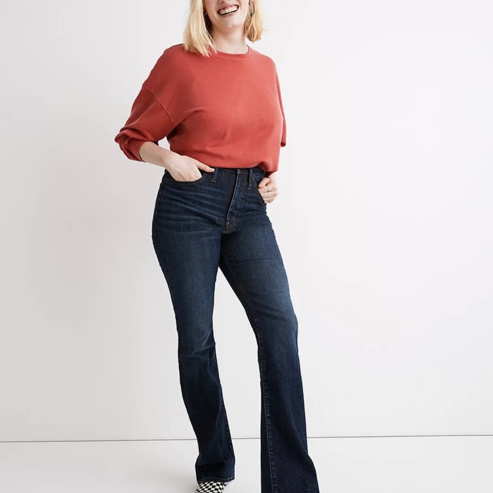 Madewell Skinny Flare Jeans in Lasalle Wash